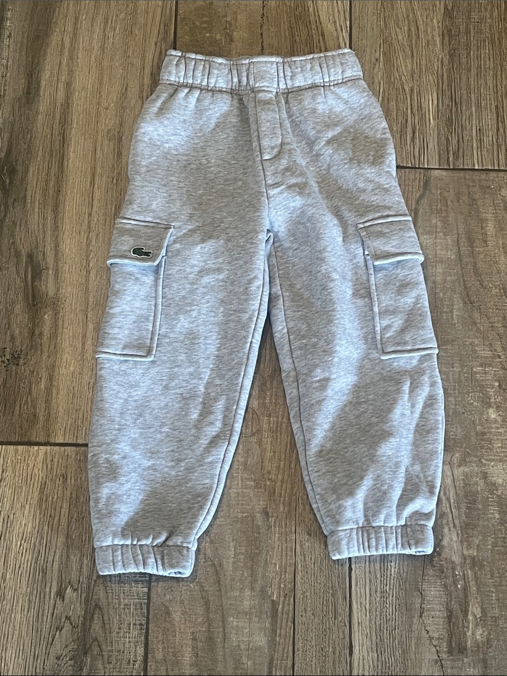 Lacoste Kids Light Gray Cargo Sweatpants